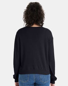 Women's Vintage Jersey Slouchy V-Neck Pullover [5065BP]
