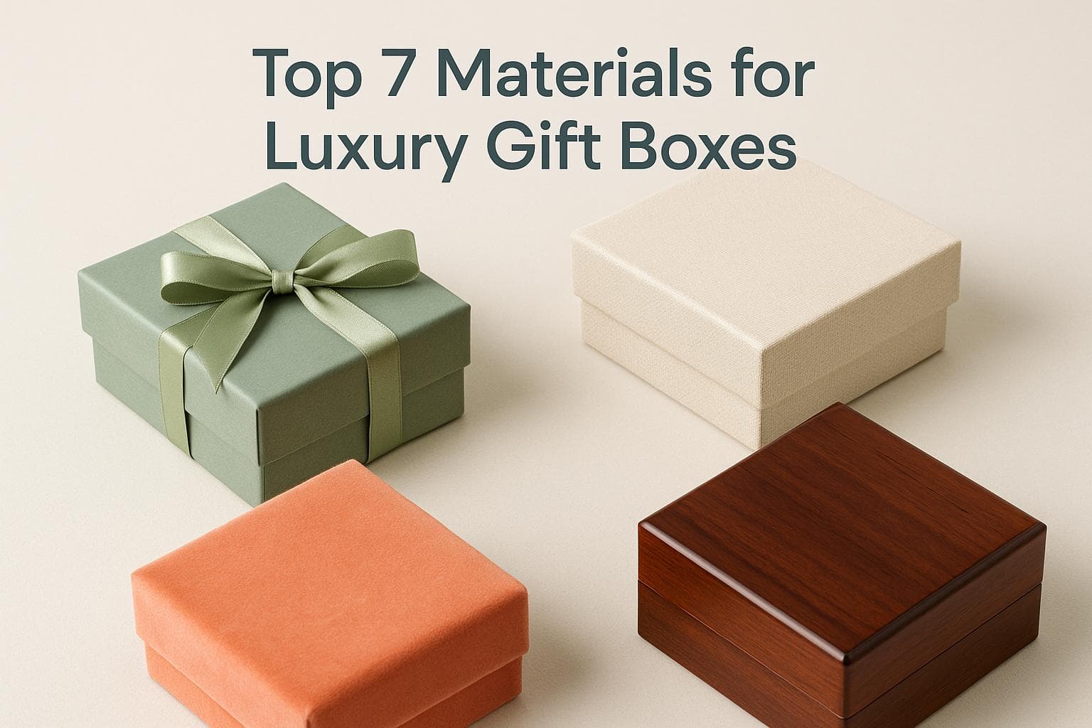 Cover image for Top 7 Materials for Luxury Gift Boxes