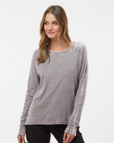 Women’s Zen Jersey Hi-Low Long Sleeve Burnout T-Shirt