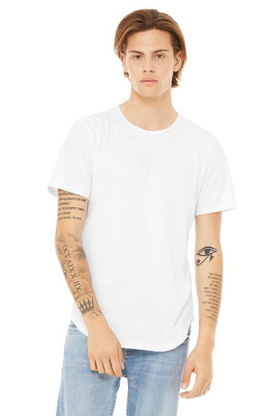 Jersey Short Sleeve Tee With Curved Hem (Men's)