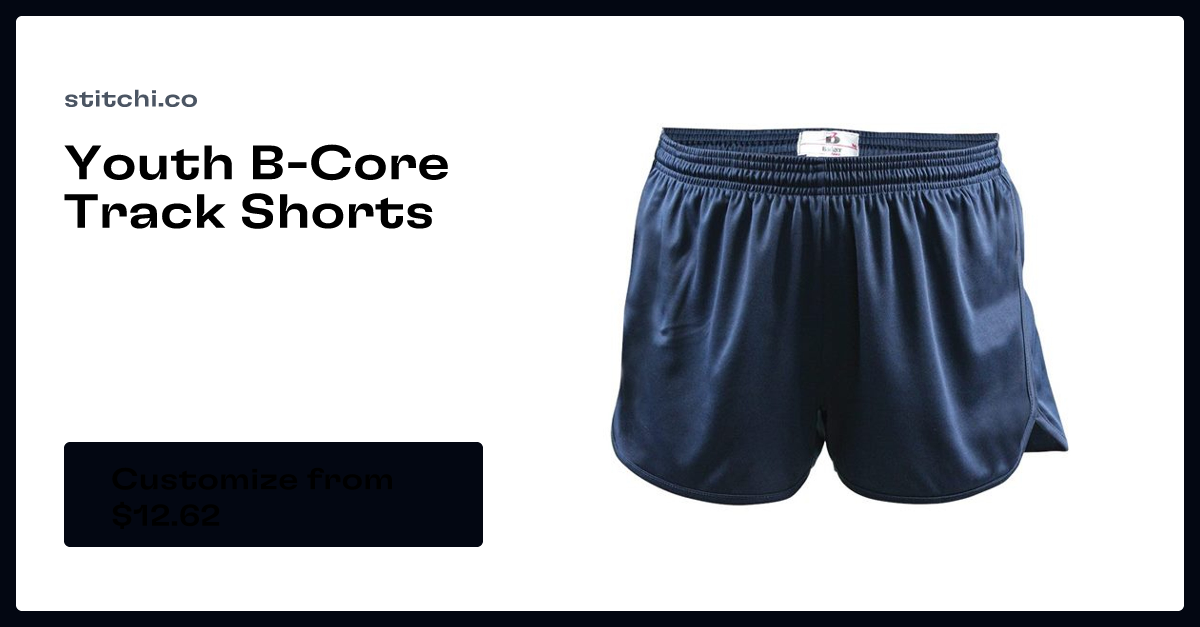 Youth track shorts on sale
