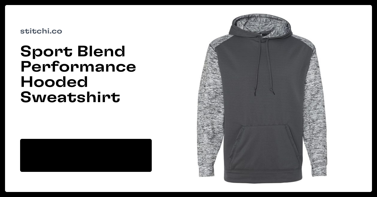 Badger Sport Blend Performance Hooded Sweatshirt 1462 Stitchi