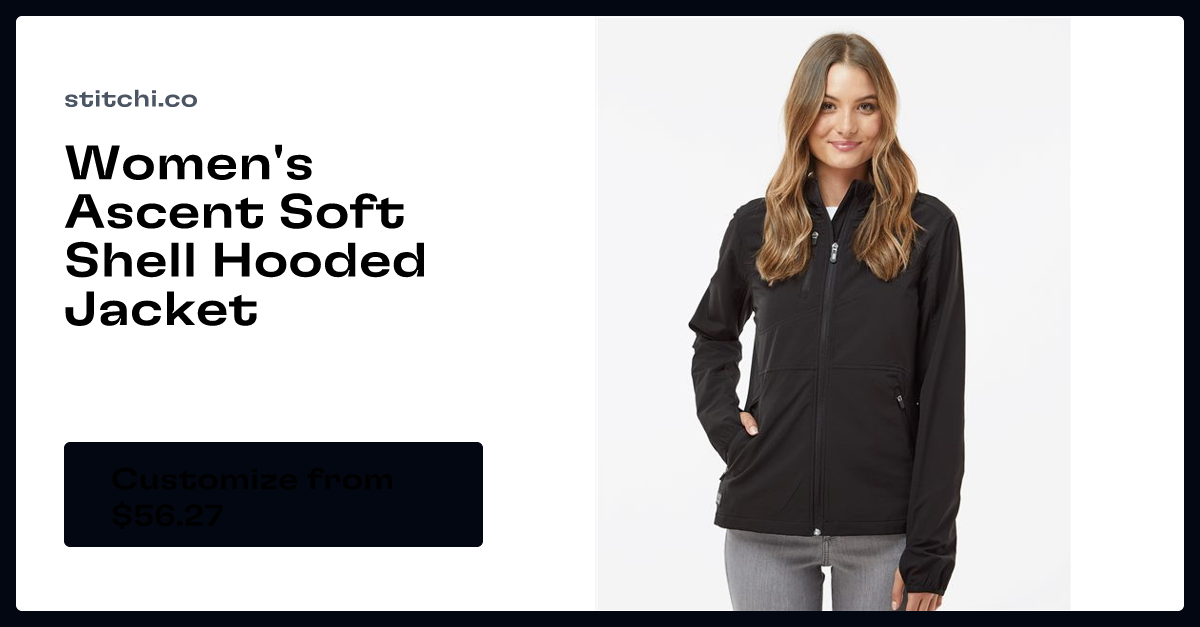 DRI DUCK Women s Ascent Soft Shell Hooded Jacket 9411