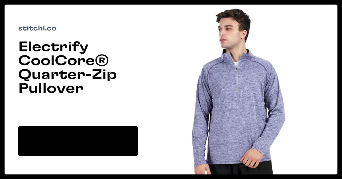 Holloway Electrify CoolCore® Quarter-Zip Pullover 222574 Stitchi