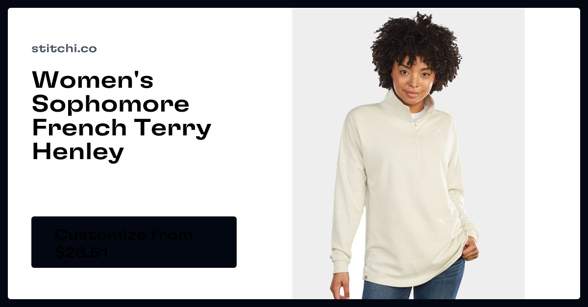 Holloway Women s Sophomore French Terry Henley 229775 Stitchi