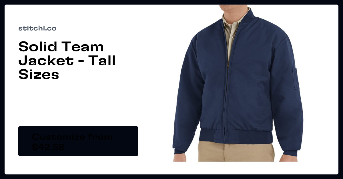 Red kap solid team jacket cheap
