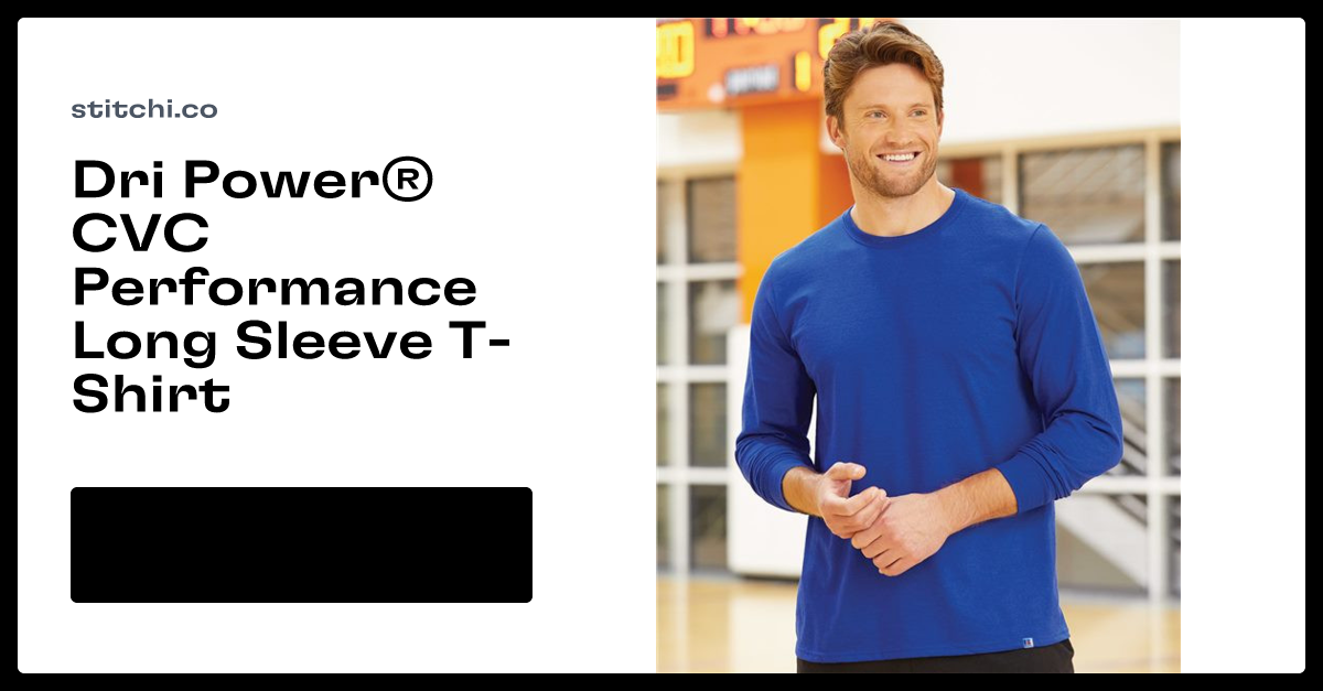 Russell Athletic Dri Power® CVC Performance Long Sleeve T-Shirt